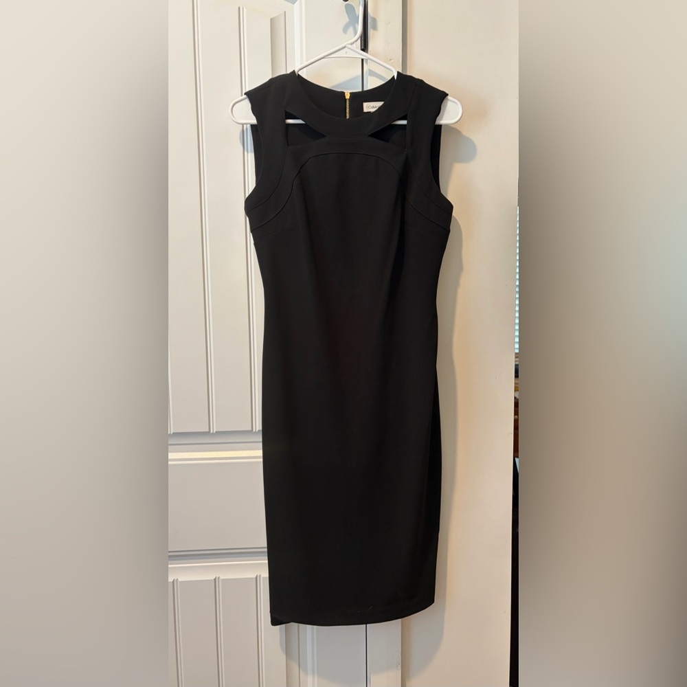 Calvin Klein Black Cutout Mini Dress